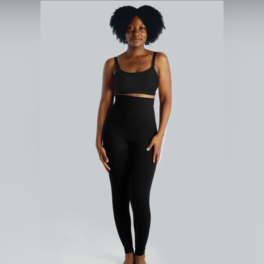 Belly Bandit Mother Tucker Postpartum black Leggings size L